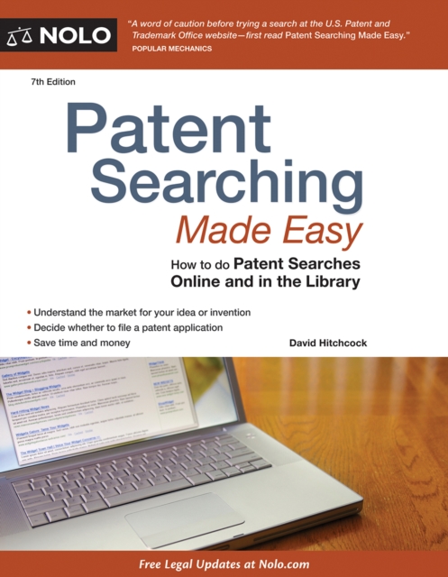 Book Cover for Patent Searching Made Easy by David Hitchcock