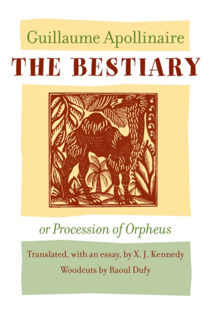 Book Cover for Bestiary, or Procession of Orpheus by Guillaume Apollinaire
