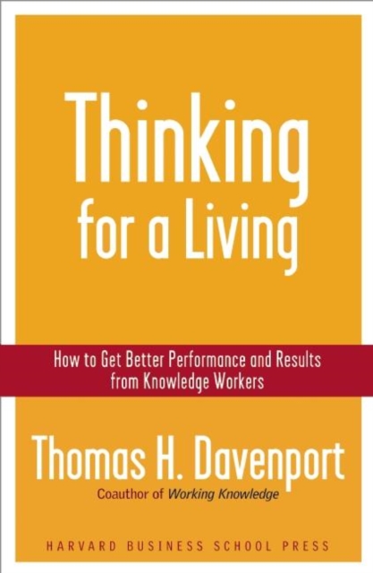 Book Cover for Thinking for a Living by Thomas H. Davenport