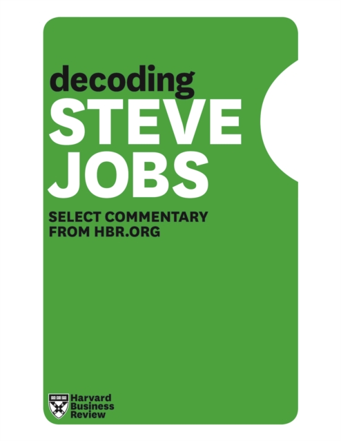 Book Cover for Decoding Steve Jobs by Harvard Business Review