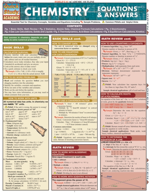 Book Cover for Chemistry Equations & Answers by Mark Jackson