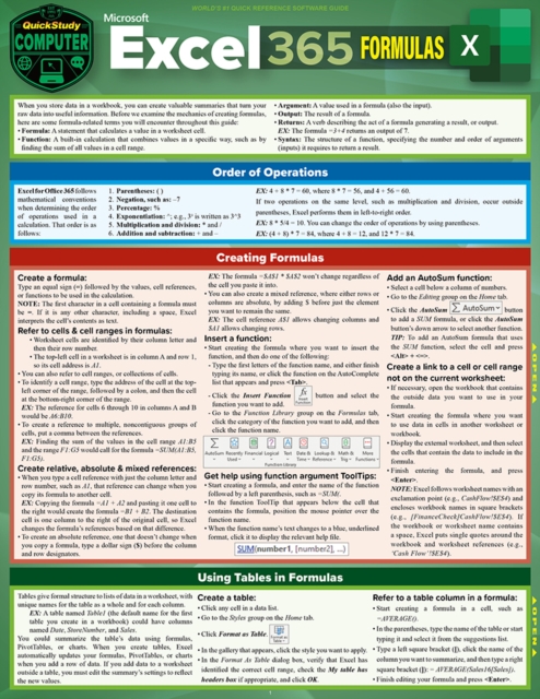 Book Cover for Microsoft Excel 365 Formulas by Curtis Frye