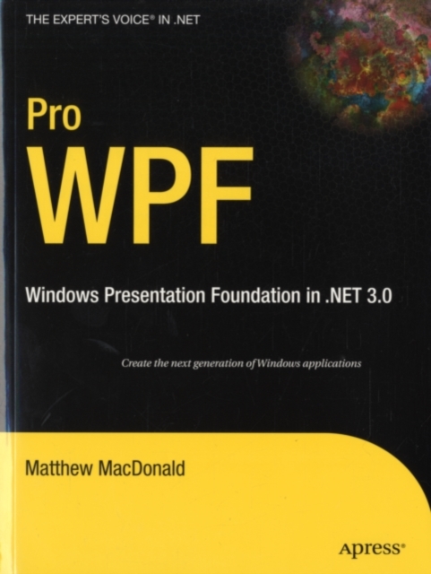 Book Cover for Pro WPF by Matthew MacDonald