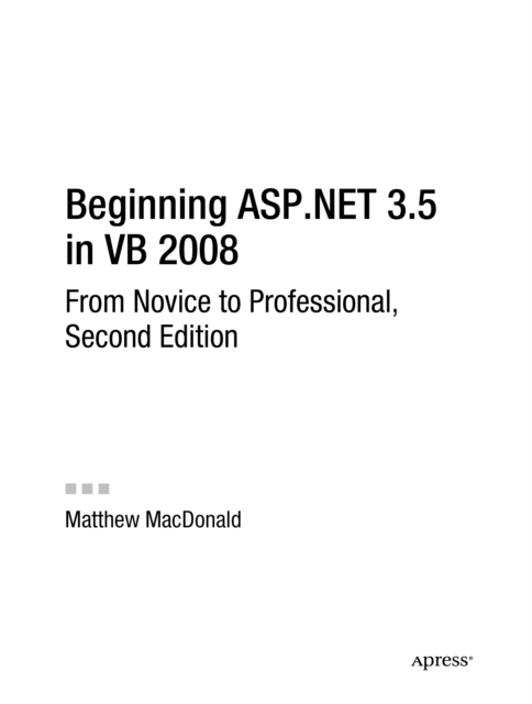 Book Cover for Beginning ASP.NET 3.5 in VB 2008 by Matthew MacDonald