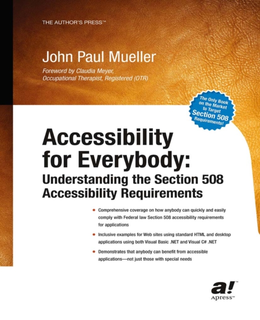 Book Cover for Accessibility for Everybody by John Mueller