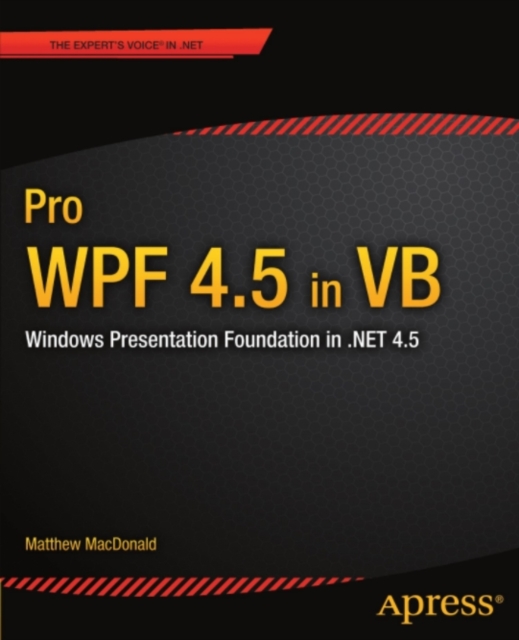 Book Cover for Pro WPF 4.5 in VB by Matthew MacDonald