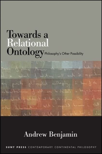 Book Cover for Towards a Relational Ontology by Andrew Benjamin