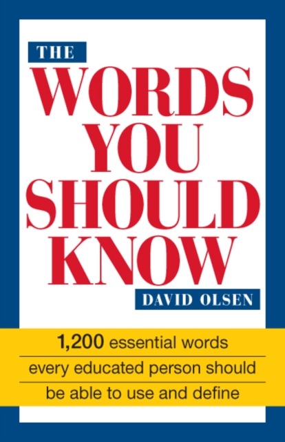 Book Cover for Words You Should Know by David Olsen