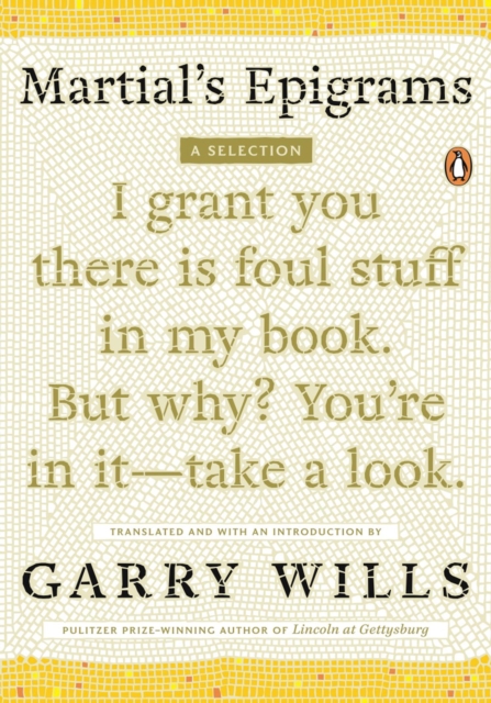 Book Cover for Martial's Epigrams by Garry Wills