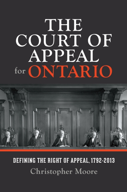 Book Cover for Court of Appeal for Ontario by Christopher Moore