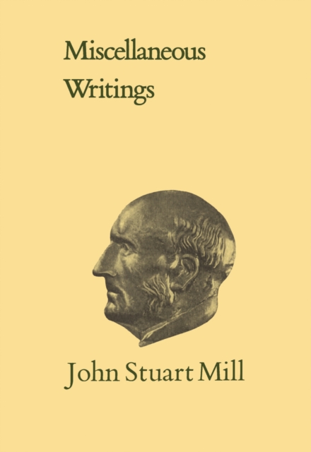 Book Cover for Miscellaneous Writings by John Stuart Mill