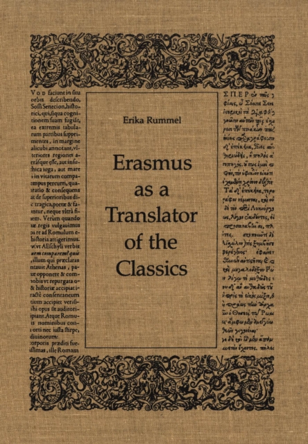 Book Cover for Erasmus as a Translator of the Classics by Erika Rummel