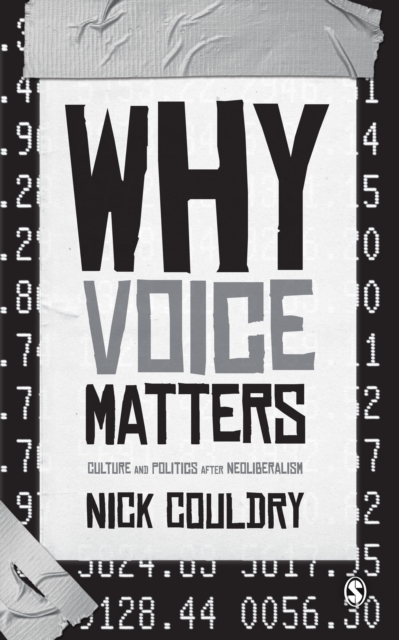 Book Cover for Why Voice Matters by Nick Couldry