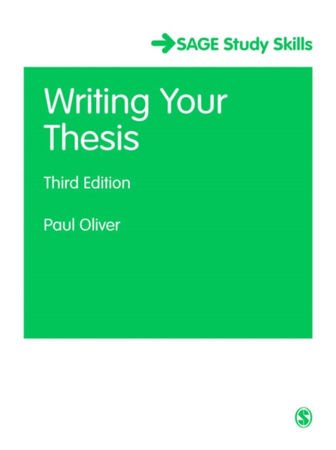 Book Cover for Writing Your Thesis by Paul Oliver