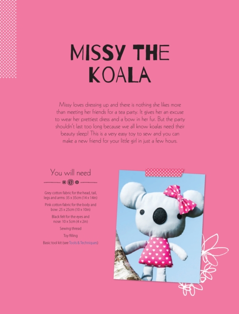 Book Cover for Missy the Koala Soft Toy Pattern by Mariska Vos Bolman