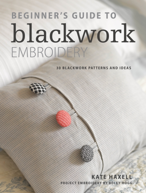 Book Cover for Beginner's Guide to Blackwork Embroidery by Kate Haxell