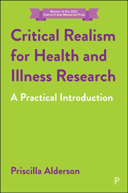 Book Cover for Critical Realism for Health and Illness Research by Priscilla Alderson