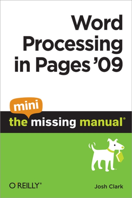 Book Cover for Word Processing in Pages '09: The Mini Missing Manual by Josh Clark