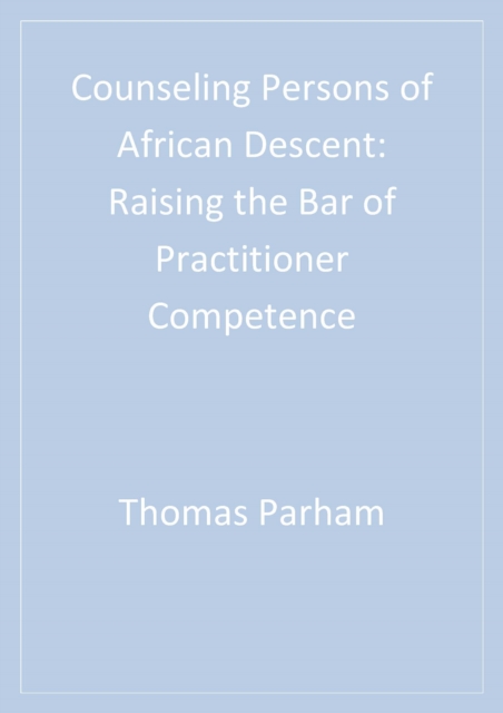 Book Cover for Counseling Persons of African Descent by Thomas A. Parham