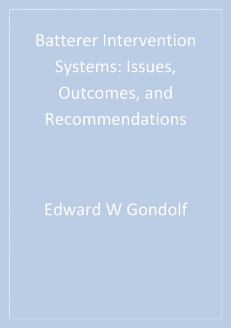 Book Cover for Batterer Intervention Systems by Edward W. Gondolf