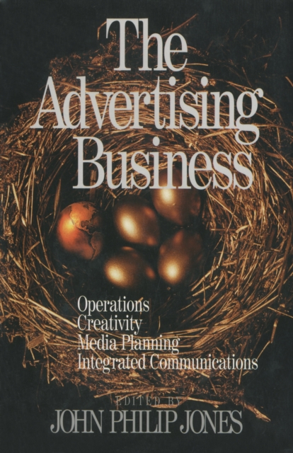 Book Cover for Advertising Business by John Philip Jones