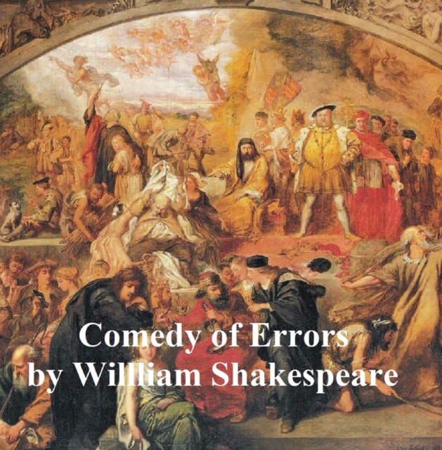 Book Cover for Comedy of Errors, with line numbers by William Shakespeare