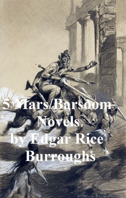 Book Cover for 5 Mars / Barsoom novels by Edgar Rice Burroughs