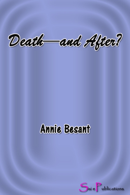 Book Cover for Death--and After? by Besant, Annie