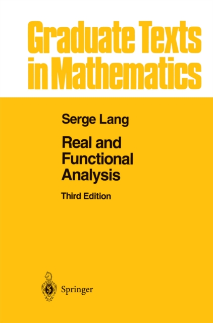 Book Cover for Real and Functional Analysis by Serge Lang