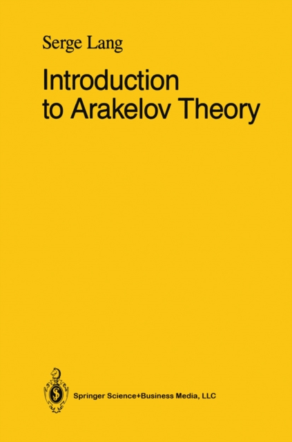 Book Cover for Introduction to Arakelov Theory by Serge Lang