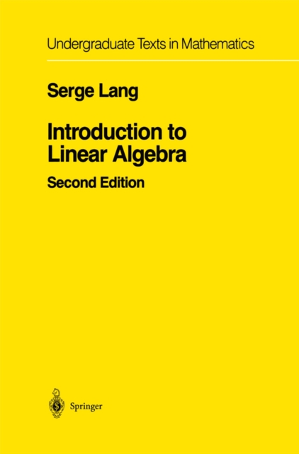 Book Cover for Introduction to Linear Algebra by Serge Lang