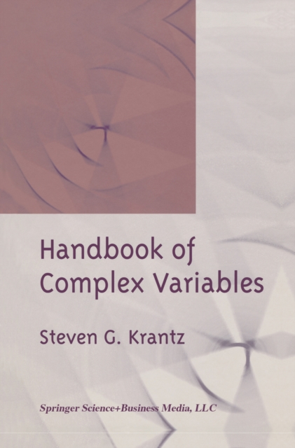 Book Cover for Handbook of Complex Variables by Steven G. Krantz