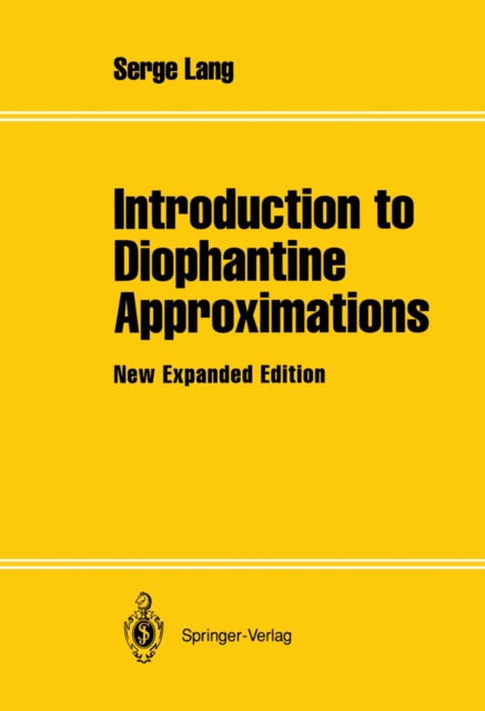 Book Cover for Introduction to Diophantine Approximations by Serge Lang