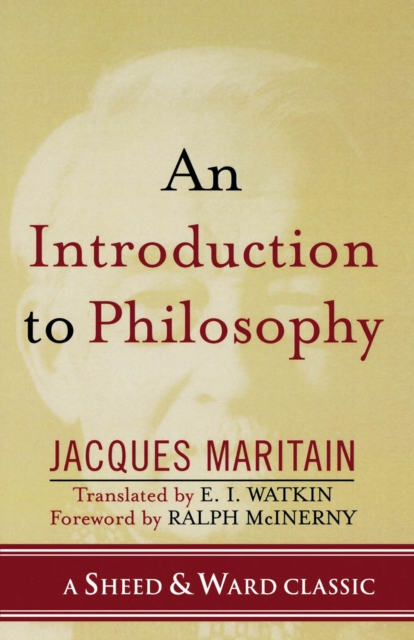 Book Cover for Introduction to Philosophy by Jacques Maritain