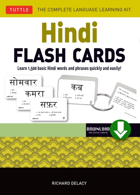 Book Cover for Hindi Flash Cards Ebook by Richard Delacy