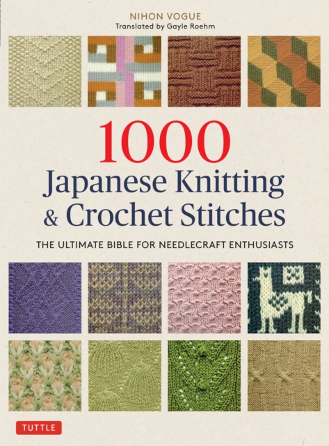 Book Cover for 1000 Japanese Knitting & Crochet Stitches by Nihon Vogue