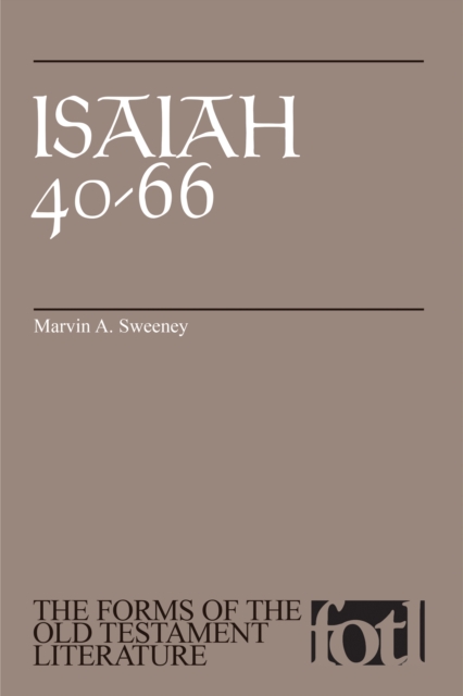 Book Cover for Isaiah 40-66 by Marvin A. Sweeney