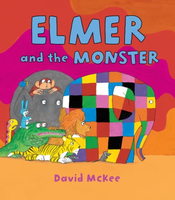 Book Cover for Elmer and the Monster by David McKee