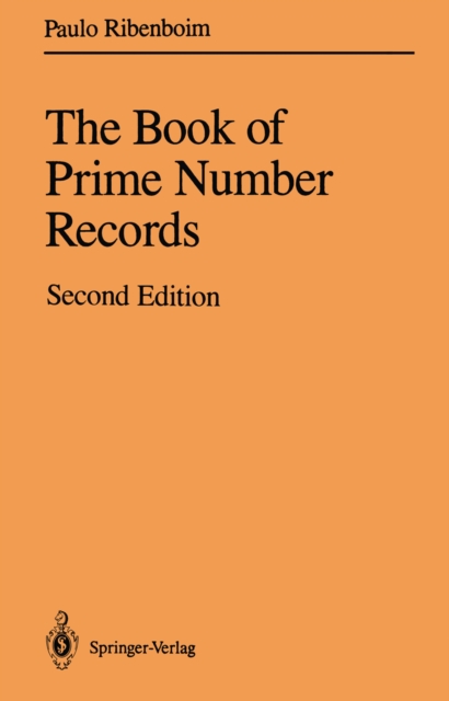 Book Cover for Book of Prime Number Records by Ribenboim, Paulo