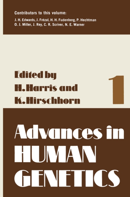 Book Cover for Advances in Human Genetics 1 by Harry Harris