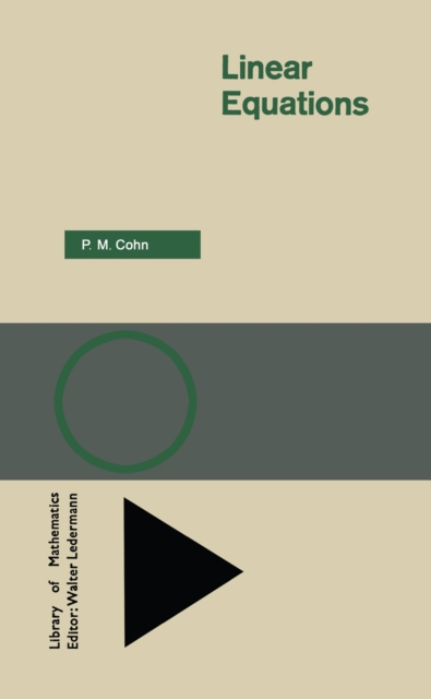 Book Cover for Linear Equations by P. M. Cohn