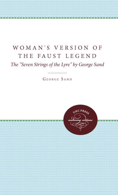 Book Cover for Woman's Version of the Faust Legend by George Sand