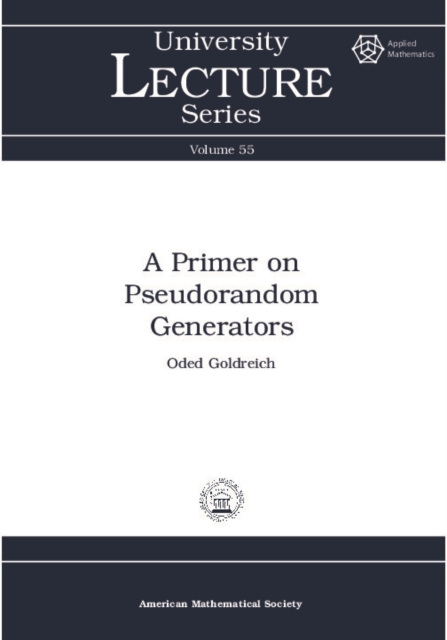 Book Cover for Primer on Pseudorandom Generators by Oded Goldreich