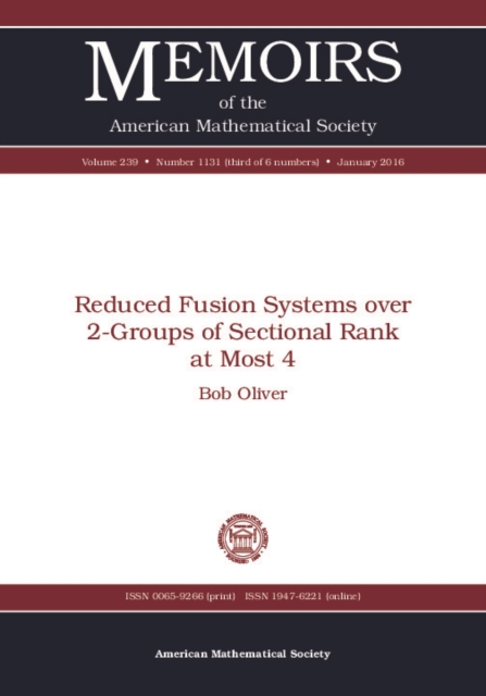 Book Cover for Reduced Fusion Systems over 2-Groups of Sectional Rank at Most 4 by Bob Oliver