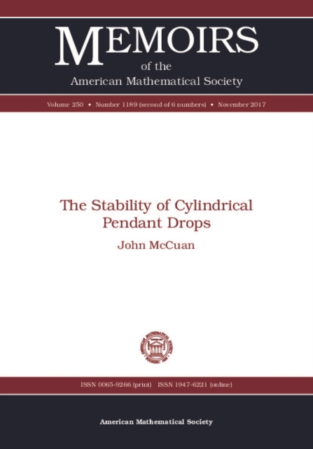 Book Cover for Stability of Cylindrical Pendant Drops by McCuan, John