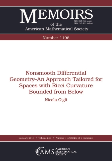 Book Cover for Nonsmooth Differential Geometry-An Approach Tailored for Spaces with Ricci Curvature Bounded from Below by Nicola Gigli