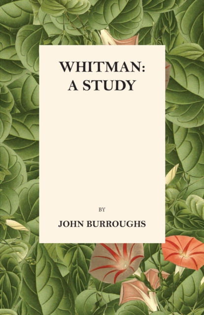 Book Cover for Whitman: A Study by John Burroughs