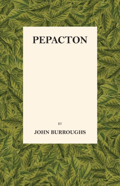 Book Cover for Pepacton by John Burroughs