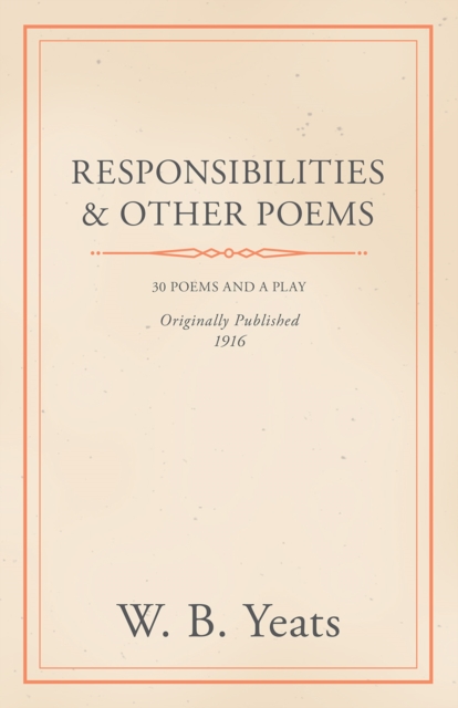 Book Cover for Responsibilities and Other Poems by William Butler Yeats