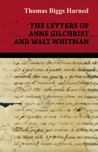 Book Cover for Letters of Anne Gilchrist and Walt Whitman by Walt Whitman